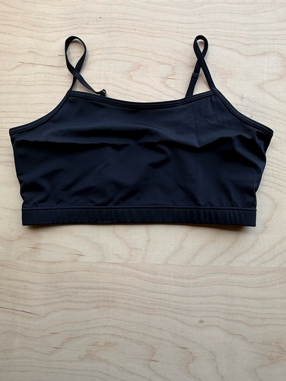 Balera Dance Black Camisole Bra Top Women's size LA Adjustable Straps Activewear